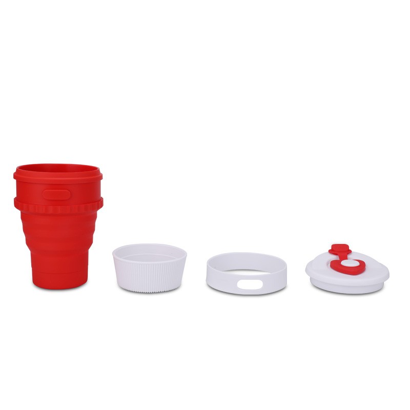 collapsible silicone cup with lid collapsible silicone cup with lid