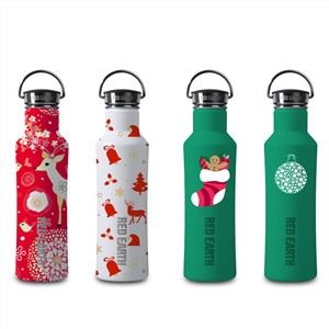 Božična pisana steklenica za vodo 316